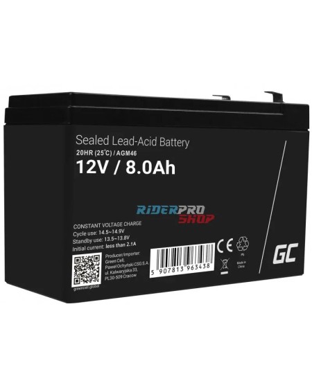 Batterie 12V 8Ah 🏍️ Mini Moto & Quad: Performance et Fiabilité - RiderProShop