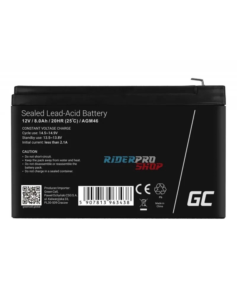🛵 Batería 12V 8Ah Mini Moto y Quad: Rendimiento y Fiabilidad - RiderProShop