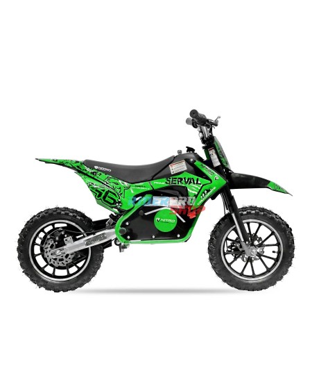🏍️ Moto Cross Électrique Enfant Serval PRM 10" 500W : Performante et Sécurisée - RiderProShop